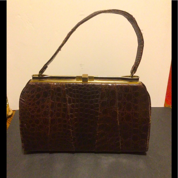 Vintage Handbags - Vintage 1920s women’s Leather pocketbook